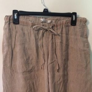 L.A.M.B. Linen Wide Leg Pants Size 6